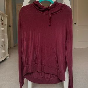 Hooded lightweight sweatshirt